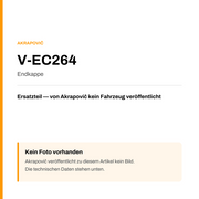 Akrapovic Endkappe V-EC264 — Platzhalter, kein Herstellerfoto verfügbar