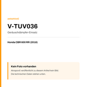 Akrapovic Geräuschdämpfer-Einsatz Honda CBR 600 RR (18-18) V-TUV036 — Platzhalter, kein Herstellerfoto verfügbar