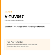 Akrapovic Geräuschdämpfer-Einsatz V-TUV067 — Platzhalter, kein Herstellerfoto verfügbar