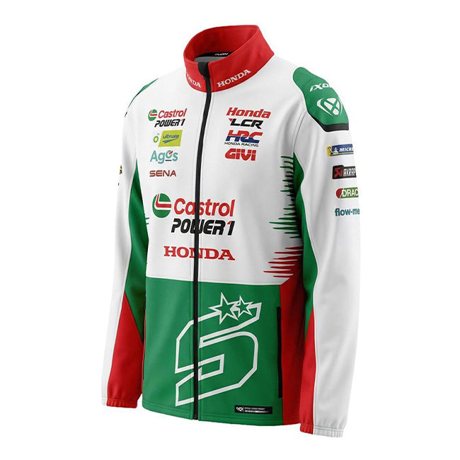 LCR Honda Racing Team Johann Zarco #5 sudadera con cremallera con capucha (zip) réplica 2026 para hombre IXON 