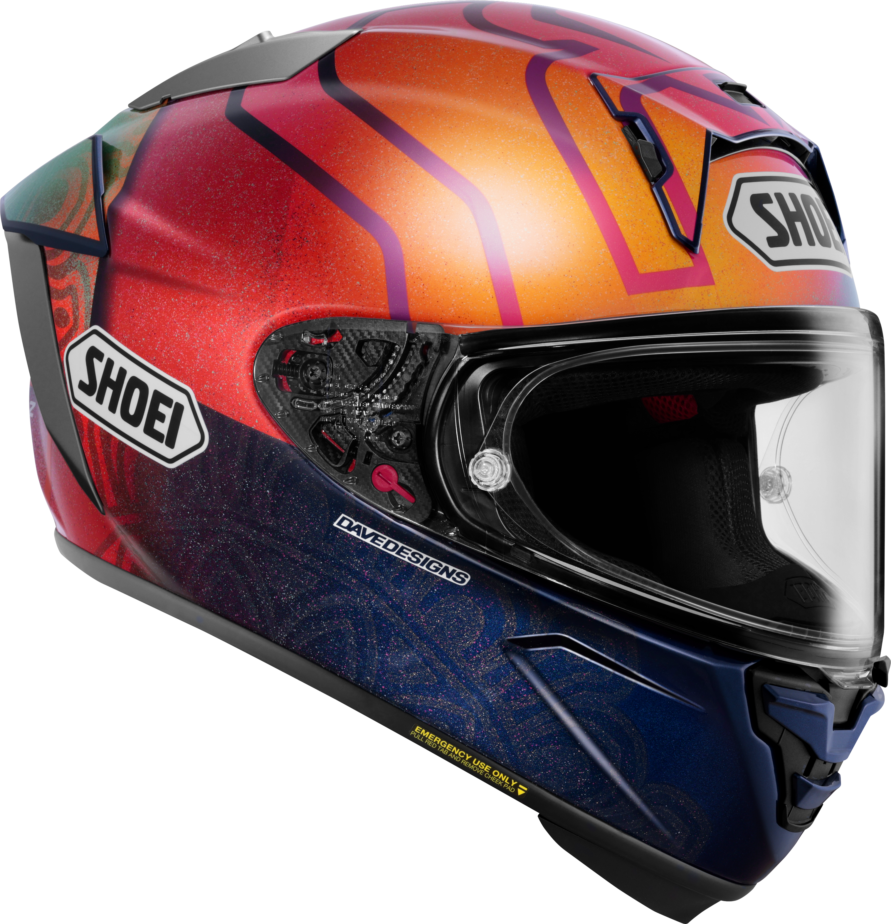 Casco Shoei X-SPR PRO Márquez Holi TC-1 Edición Limitada - Réplica de Marc Márquez India 2023 