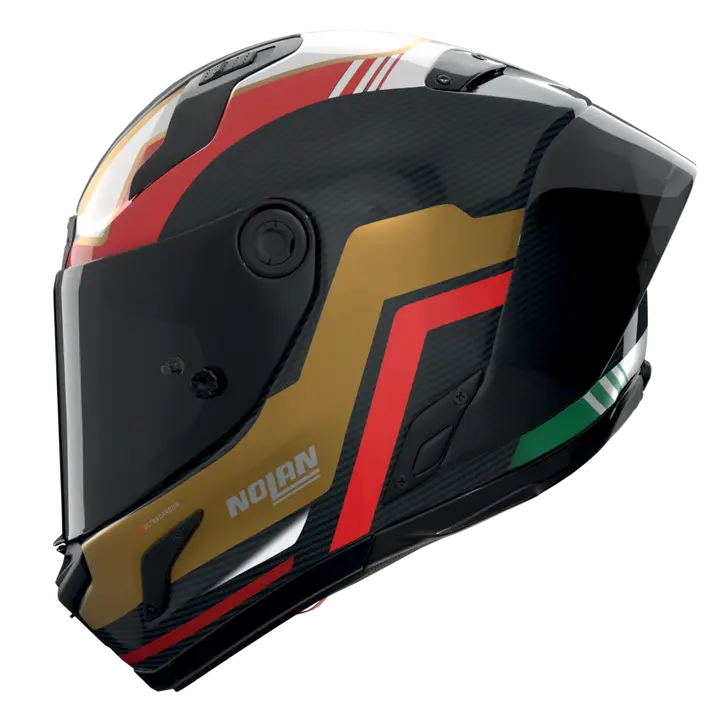 Casco Nolan X-804 RS Ultra Carbon Piega Gold/Rojo/Verde 367 