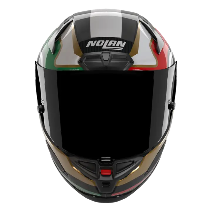 Casco Nolan X-804 RS Ultra Carbon Piega Gold/Rojo/Verde 367 