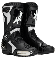 XPD XP6-S botas de moto | Hombre | Blanco/Negro 