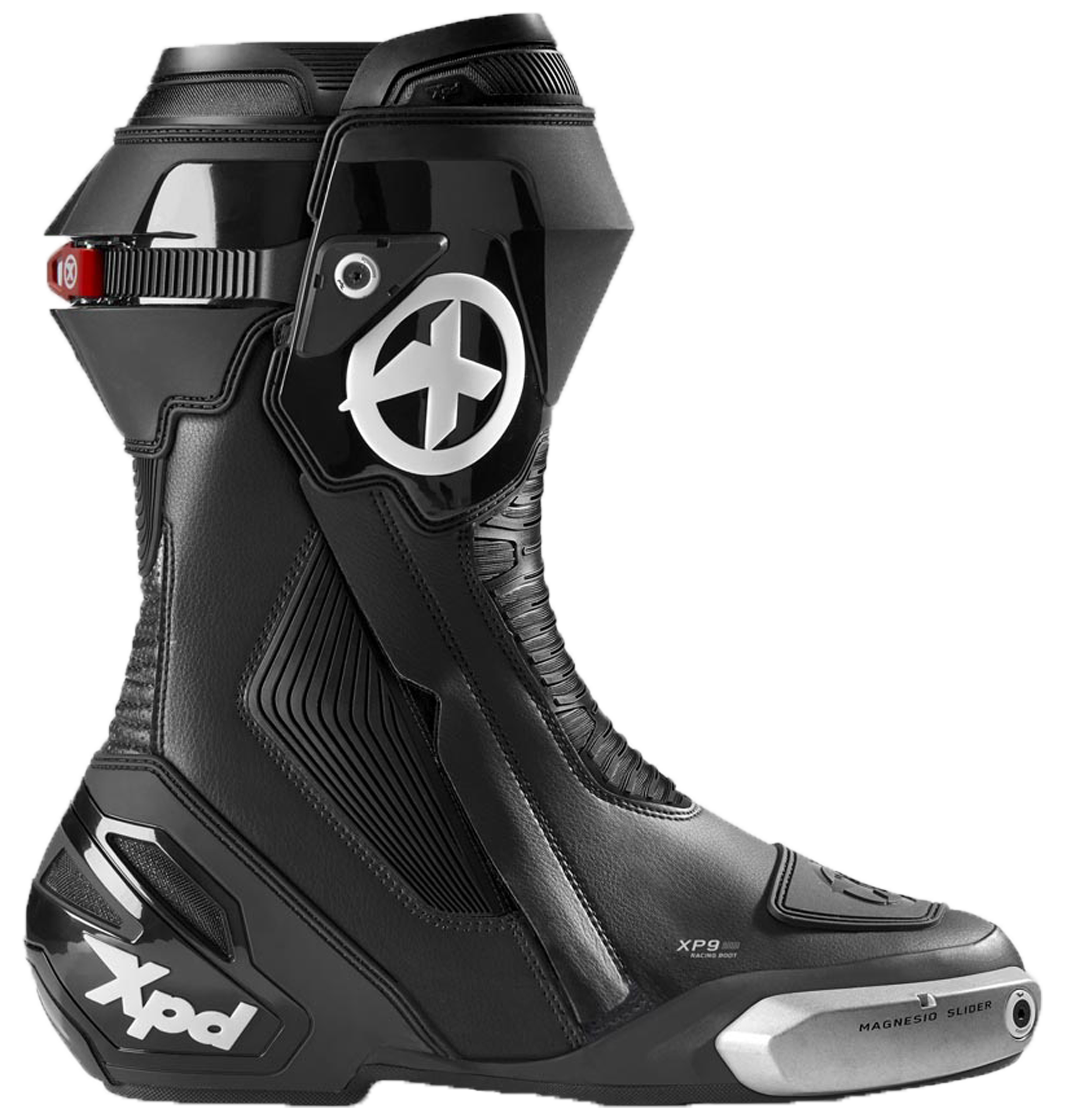 XPD XP9-S Botas de moto de carreras y de calle | Hombre | Negro 
