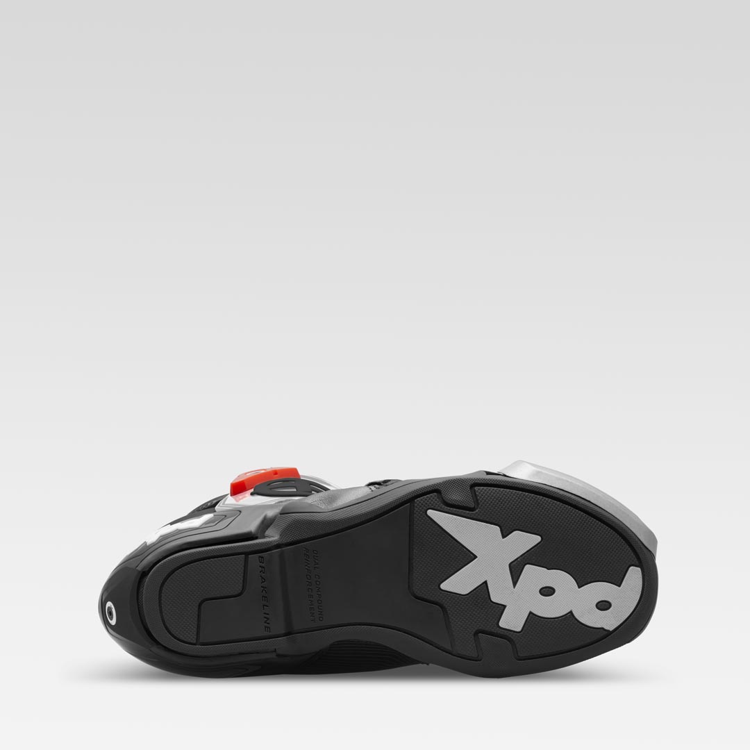 XPD XP9-R AIR bota de moto de carreras y calle perforada | Hombre | Blanco/Negro 