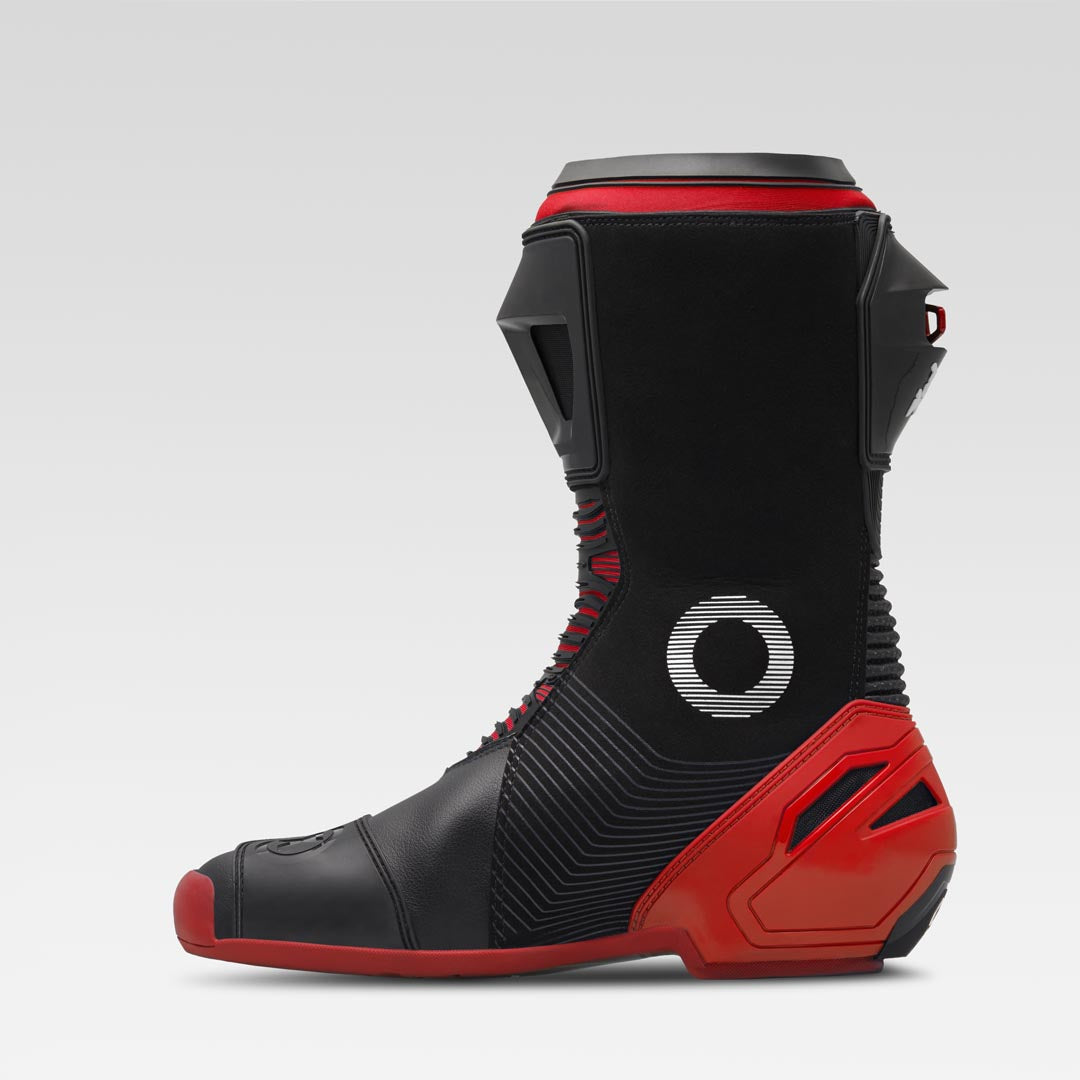 XPD XP9-S Botas de motociclismo de carreras y de calle | Hombre | Negro/Rojo 
