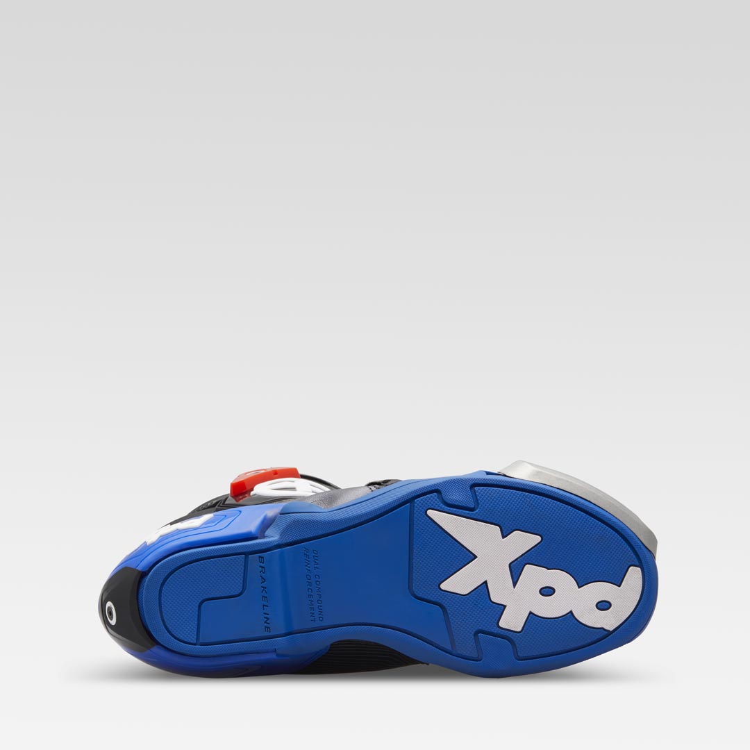 Botas de moto XPD XP9-S Racing y de calle | Hombre | Negro/Azul 