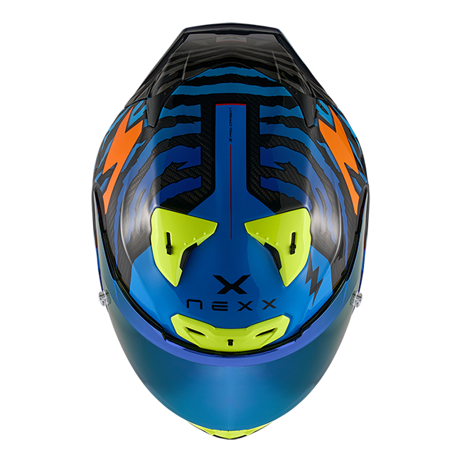 Casco Nexx X.R3R Ziger Carbon Naranja Azul 01XR323513169 