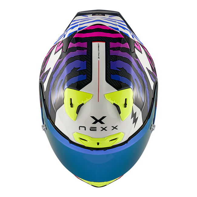 Nexx X.R3R Casco Ziger Carbon Lila Azul 01XR323513377 