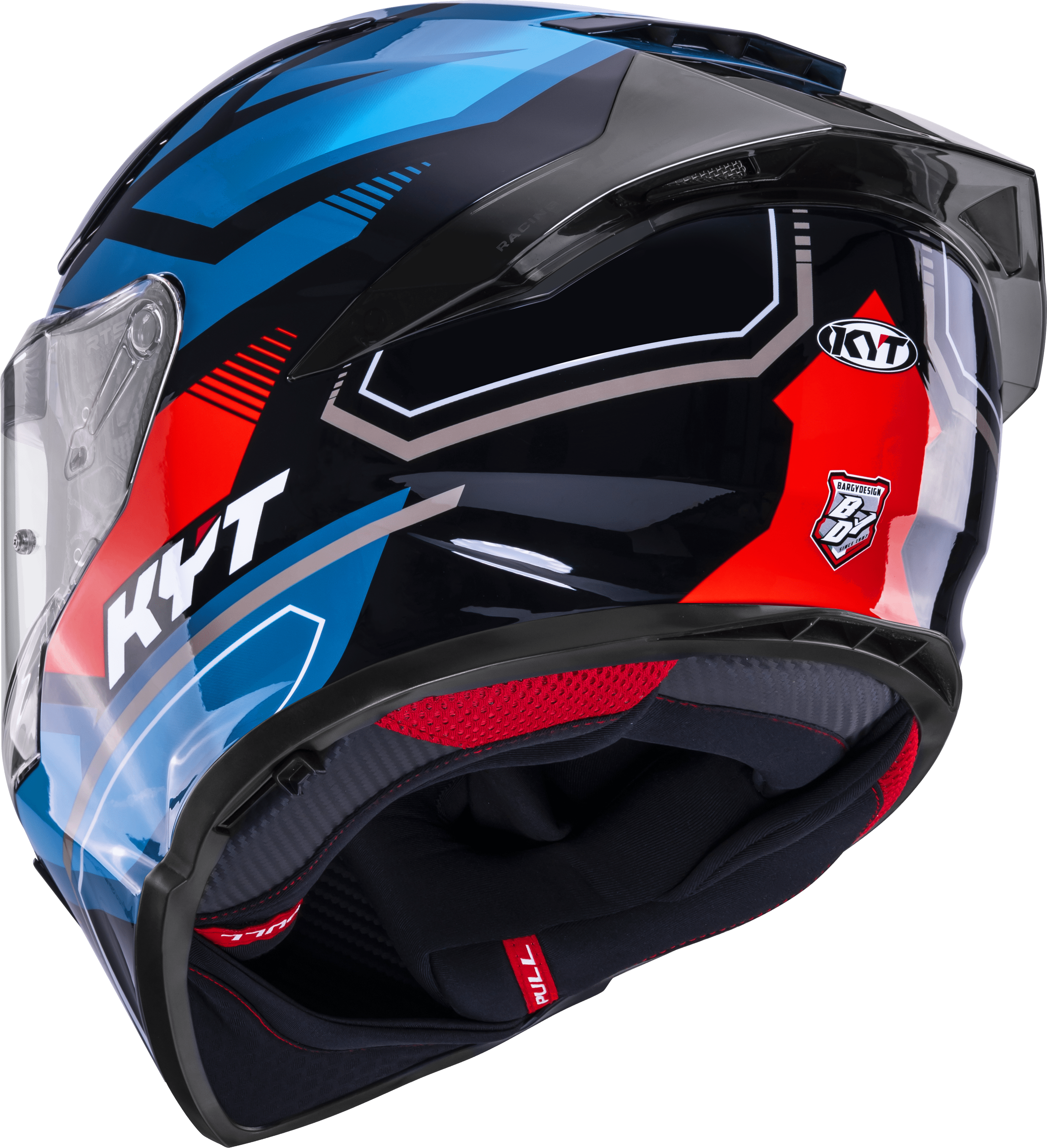 KYT R2R Casco Parsec Negro / Azul / Rojo Y6R20024 