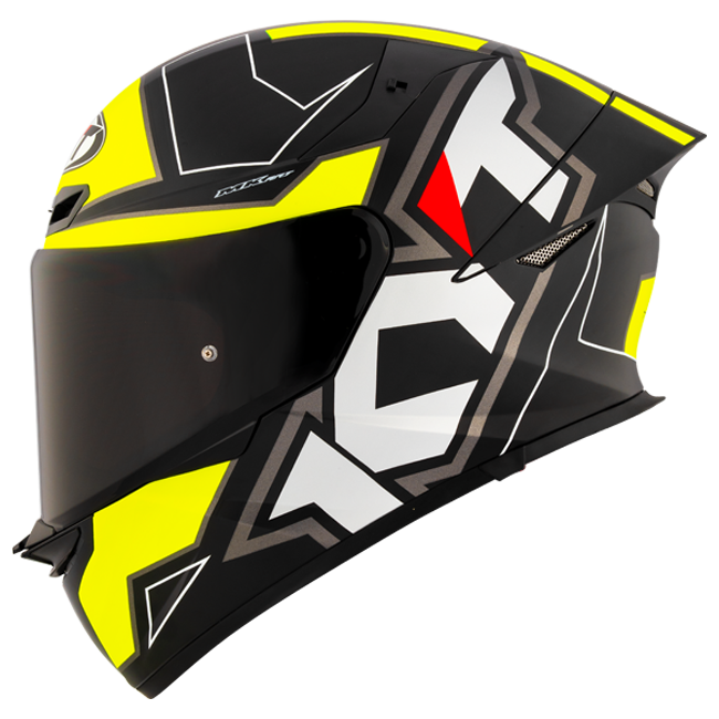 KYT TT-Revo Casco Electron Negro Amarillo mate Y6TR0007 