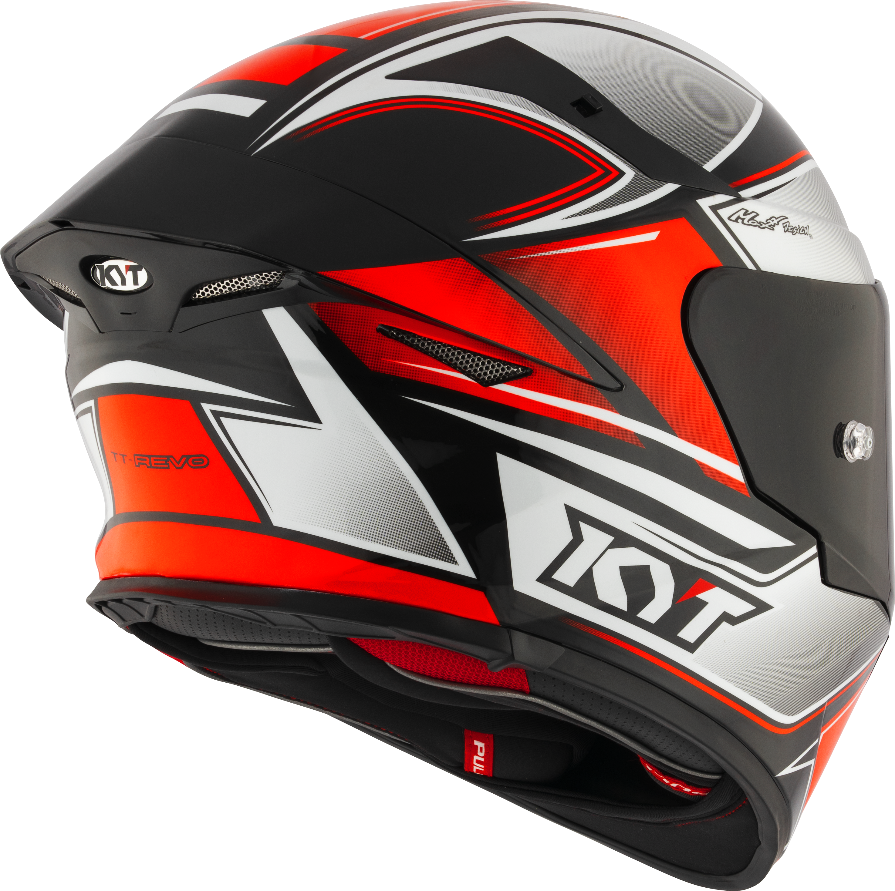 KYT TT-Revo Casco Turista Rojo Fluo Y6TR0012 
