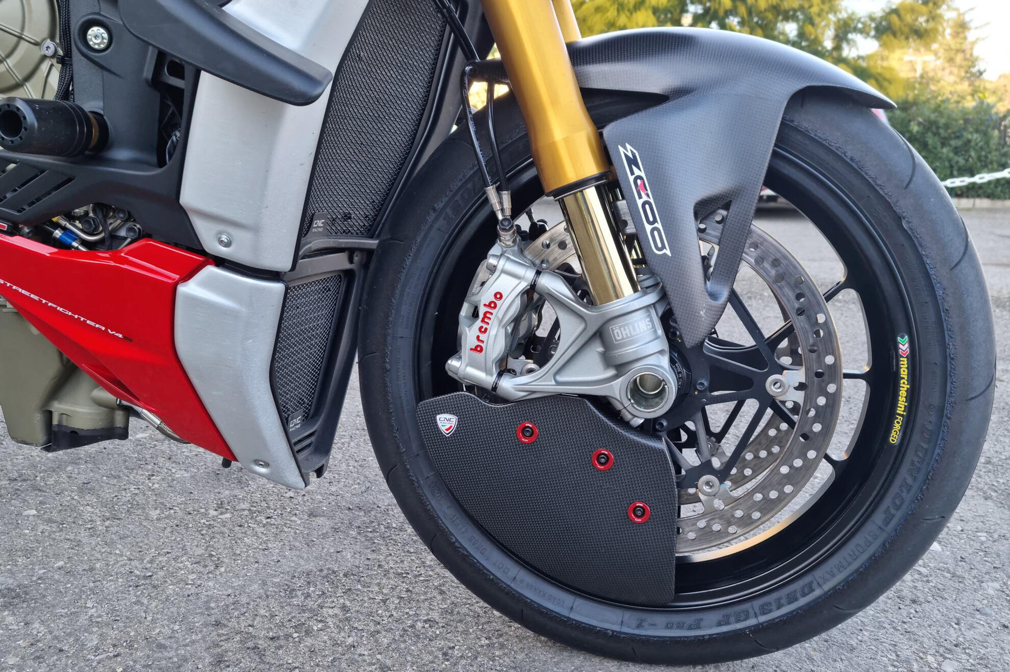 Pinzas de freno de carbono Refrigeración Conductos de aire GP Evo Ducati Panigale V4 (2025) ZA750Y 