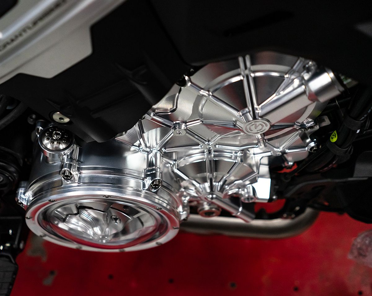 Carcasa de motor de aluminio derecha con tornillos de titanio Motocorse Ducati Panigale V4/S (2025) 