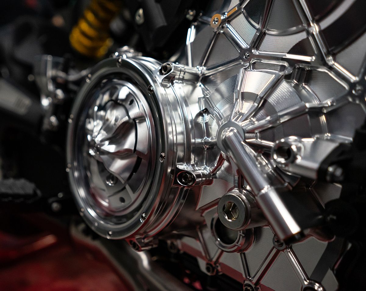 Carcasa de motor de aluminio derecha con tornillos de titanio Motocorse Ducati Panigale V4/S (2025) 