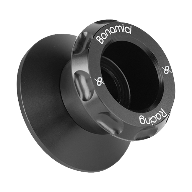 Bobbins/Ständeraufnahme EVO M10x1,25 Bonamici Racing SCS10F für CFMOTO 675 SR-R – Schwarz