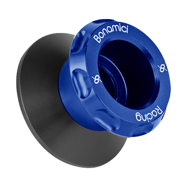 Bobbins/Ständeraufnahme EVO M10x1,25 Bonamici Racing SCS10F für CFMOTO 675 SR-R – Blau