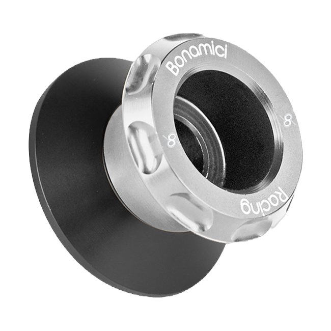 Bobbins/Ständeraufnahme EVO M10x1,25 Bonamici Racing SCS10F für CFMOTO 675 SR-R – Silber