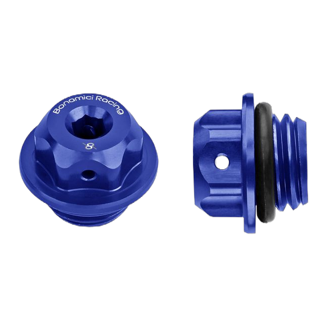 Öleinfülldeckel M19,5x2,5 Bonamici Racing T003 für CFMOTO 675 SR-R – Blau