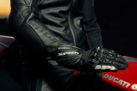 Guantes de cuero de moto Spidi Carbo 5 Racing | Hombre | Negro | A185026 