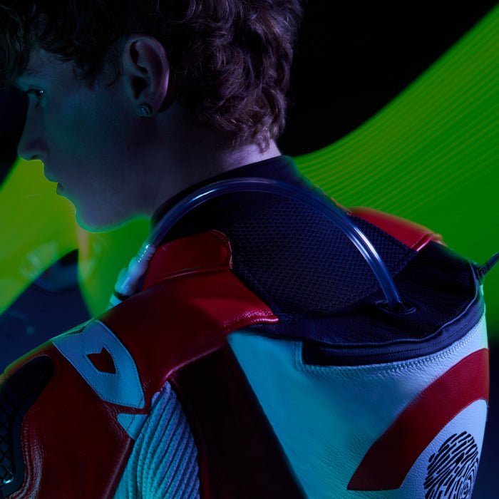 Spidi DP-Progressive mono Mono de cuero – Mono de competición perforado | Hombre | Rojo | Y161014 