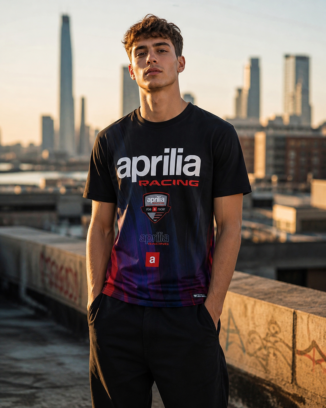 Camiseta Apriliia BeARacer 2026 para hombre IXON 104101179 