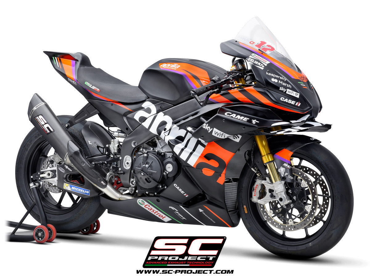 Sistema de escape completo SC-Project Titan SC1-R (350mm) para Aprilia RSV4 1100 Factory (21-25) A27A-TC93C 