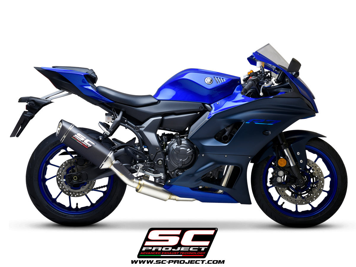 Sistema de escape completo SC-Project STREET SC1-S para Yamaha YZF-R7 (21-24) Y36A-C125 