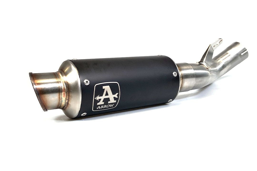 Kit de Escape Arrow Slip-On Dark GP2 Acero Inoxidable Aprilia RSV4/RR/RF (17-18) 71542GPI 