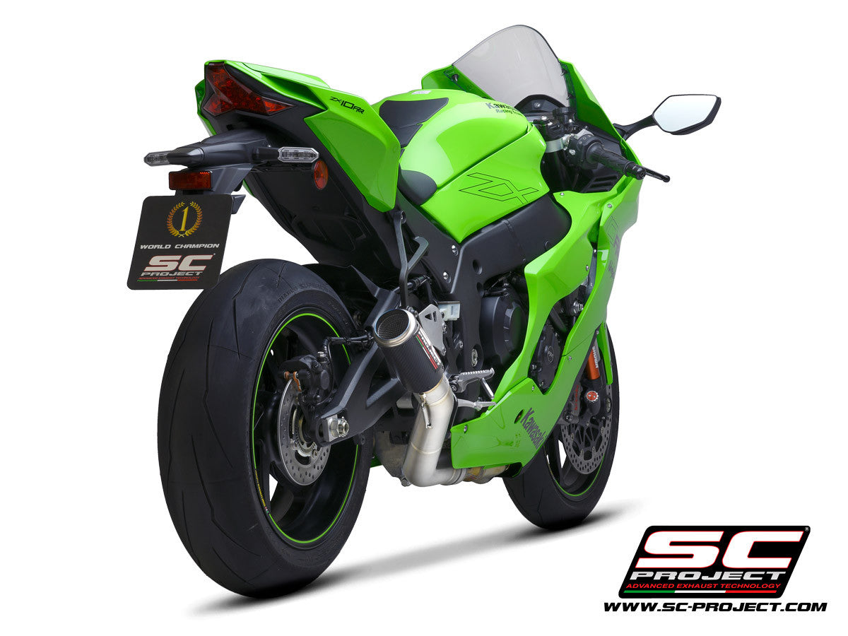 SC-Project Slip-On CR-T + tubo de reemplazo KAT para Kawasaki ZX-10 R/RR (21-25) K38A-DET36 