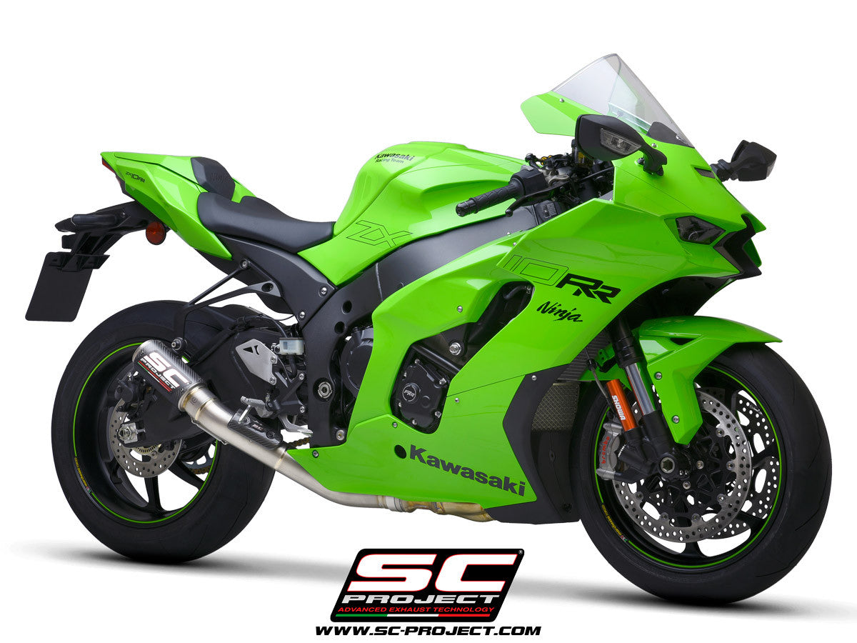 SC-Project Slip-On CR-T + tubo de reemplazo KAT para Kawasaki ZX-10 R/RR (21-25) K38A-DET36 