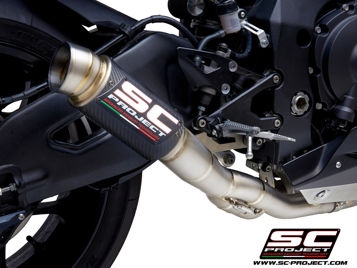 SC-Project Slip-On GP70-R + tubo de reemplazo de catalizador Yamaha YZF-R1/M RN49 (17-19) Y11B-DET70 
