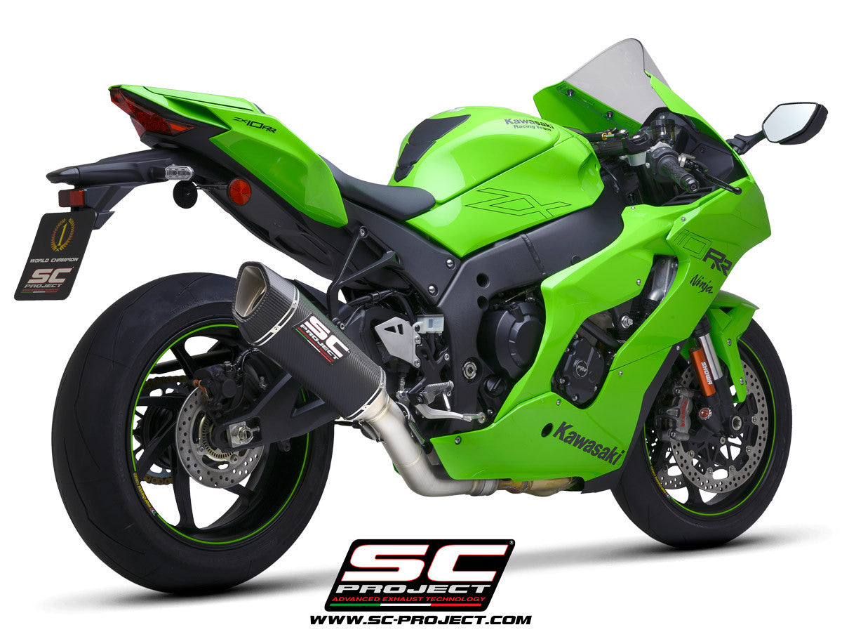 SC-Project Escape tipo Slip-On SC1-R + tubo de repuesto KAT para Kawasaki ZX-10 R/RR (21-26) K38A-DET91C 