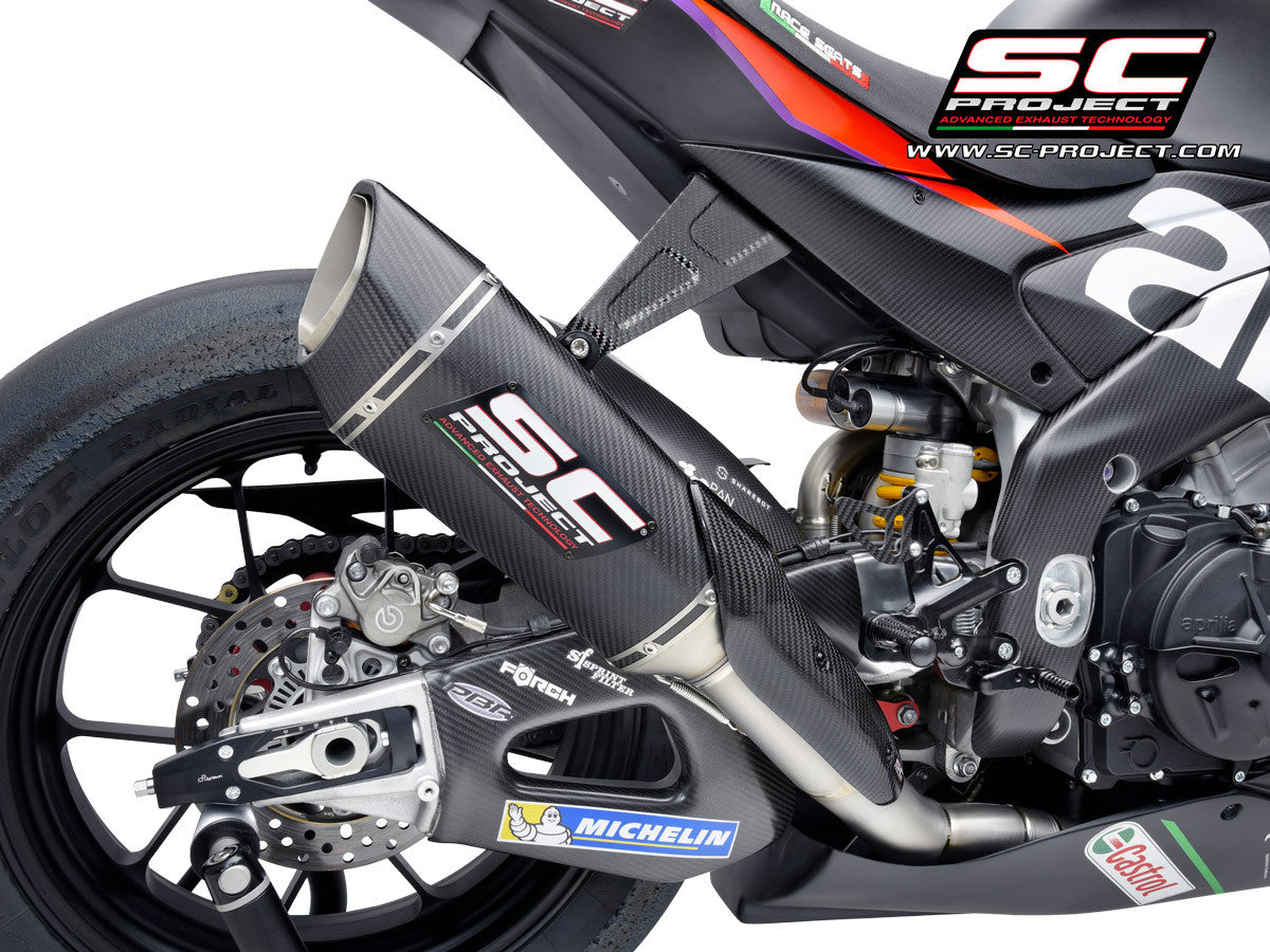 Sistema de escape completo SC-Project Titan SC1-R (250mm) para Aprilia RSV4 1100 Factory (21-25) A27A-TC90C 