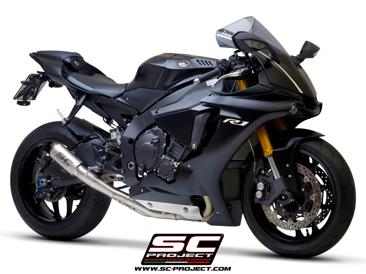 SC-Project Slip-On CR-T + tubo de reemplazo KAT Yamaha YZF-R1/M RN49 (17-19) Y11B-DET36 
