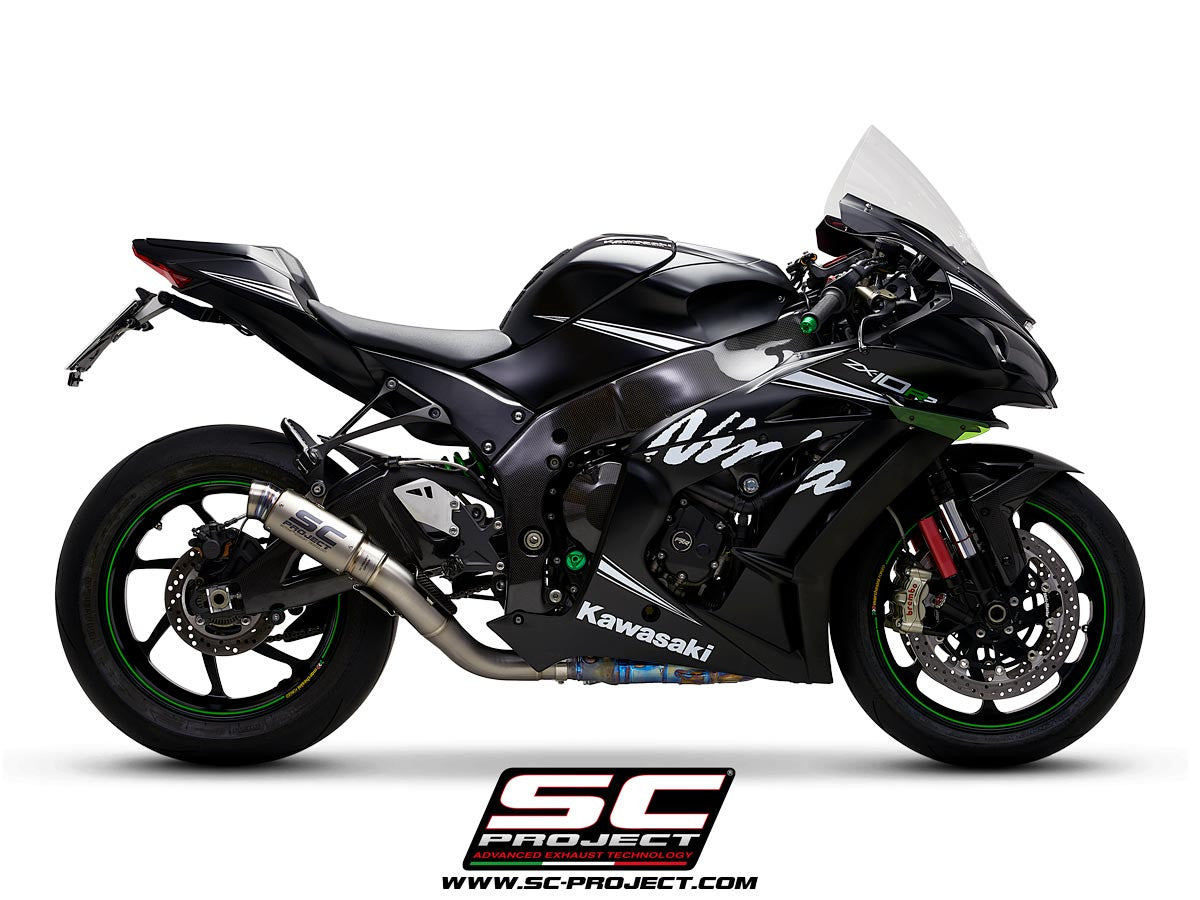 SC-Project Slip-On GP70-R + tubo de reemplazo KAT para Kawasaki ZX-10 R/RR (16-20) K22A-DET70 