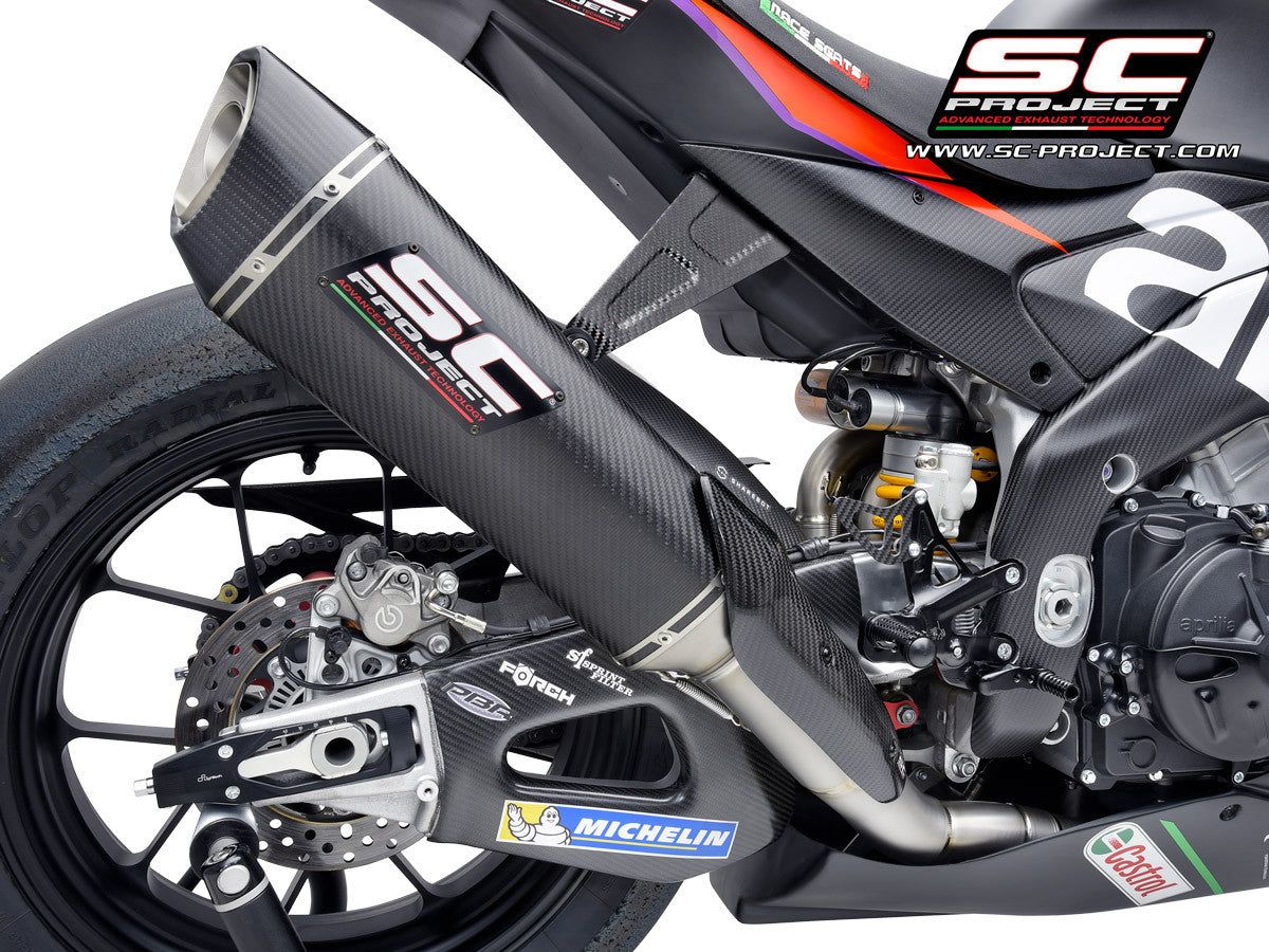 Sistema de escape completo SC-Project Titan SC1-R (350mm) para Aprilia RSV4 1100 Factory (21-25) A27A-TC93C 