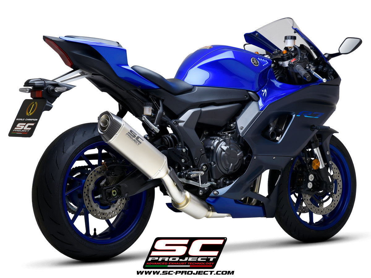 Sistema de escape completo SC-Project STREET SC1-S para Yamaha YZF-R7 (21-24) Y36A-C125 