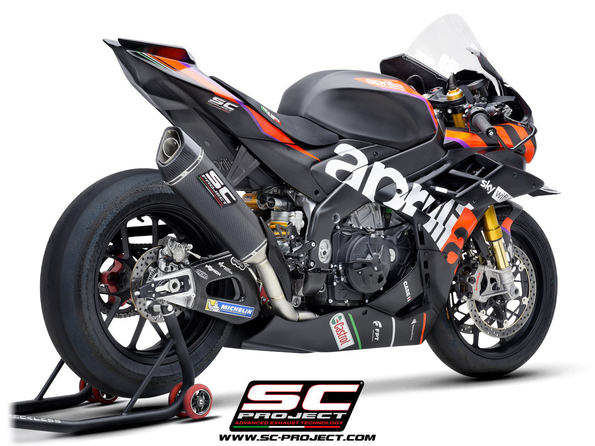 Sistema de escape completo SC-Project Titan SC1-R (350mm) para Aprilia RSV4 1100 Factory (21-25) A27A-TC93C 