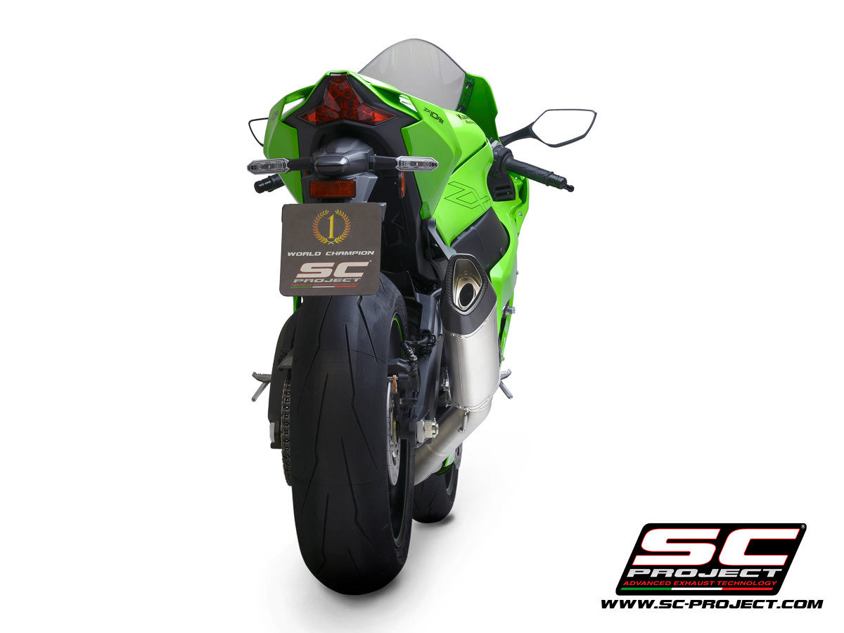 SC-Project Escape tipo Slip-On SC1-R + tubo de repuesto KAT para Kawasaki ZX-10 R/RR (21-26) K38A-DET91C 