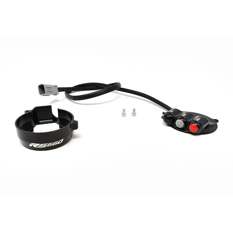 Cuerpo del puño del gas con interruptor de manillar integrado JetPrime Aprilia RS 660 (20-25) JP ACC 660 