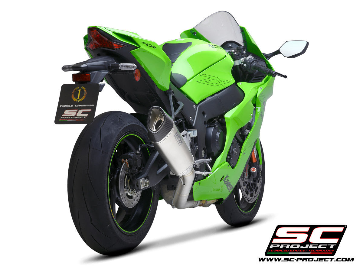 SC-Project Escape tipo Slip-On SC1-R + tubo de repuesto KAT para Kawasaki ZX-10 R/RR (21-26) K38A-DET91C 