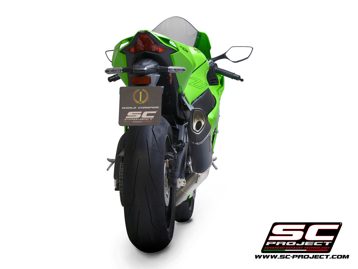 SC-Project Escape tipo Slip-On SC1-R + tubo de repuesto KAT para Kawasaki ZX-10 R/RR (21-26) K38A-DET91C 