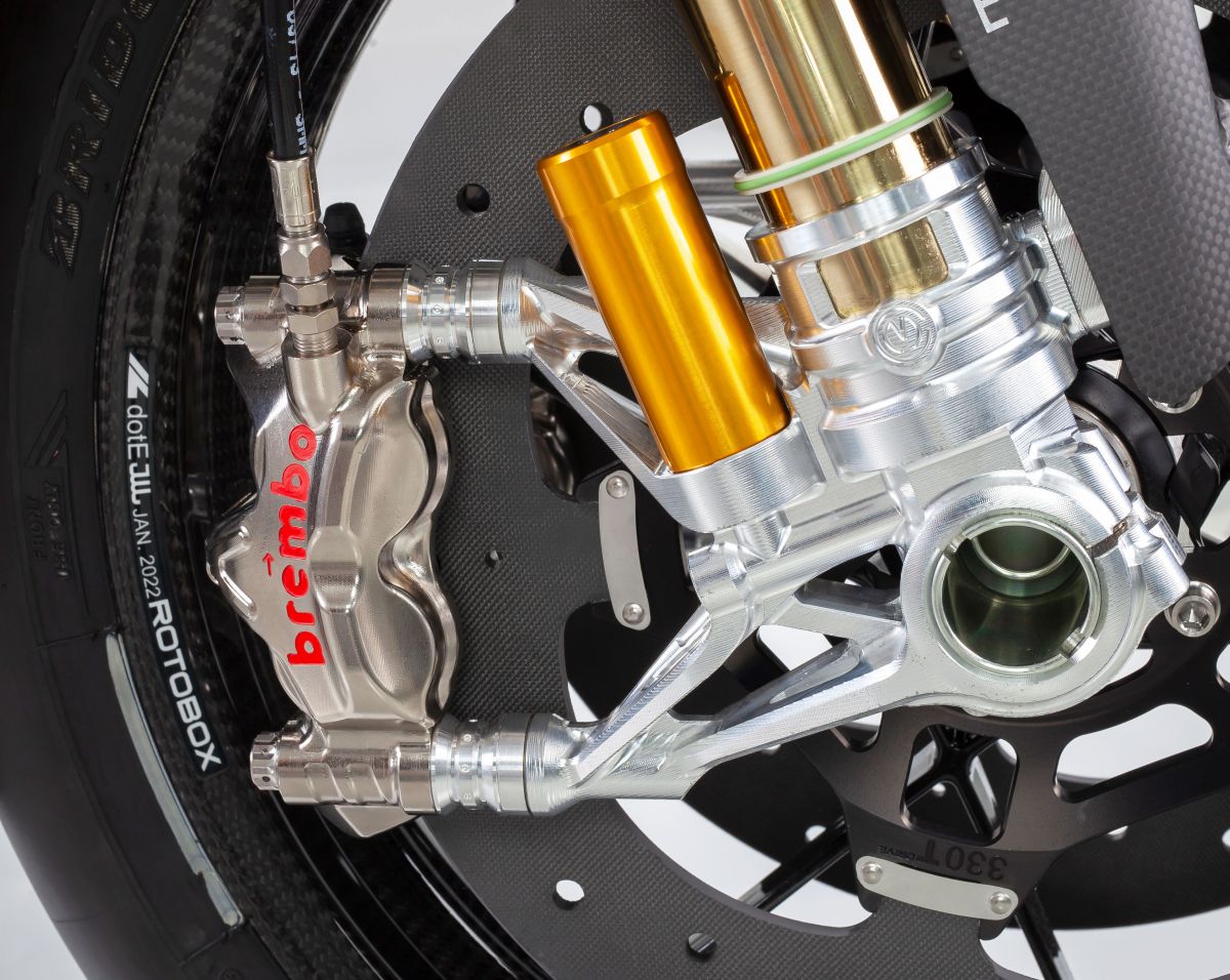 Juego de pie de horquilla CNC de 108 mm "GP Style" Motocorse Ducati Panigale V4/S/R (18-24) 