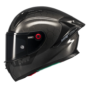 MT-Helmets KRE+ S Casco de Carbono Puro Brillante A1 Glow Completo 