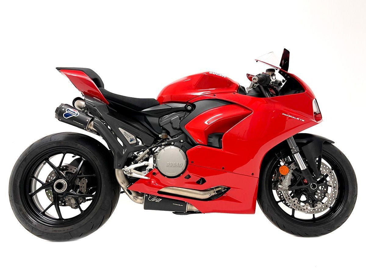 Sistema de escape completo de acero inoxidable Termignoni Replica SBK Ducati Panigale V2 955 (20-24) D22009400INC 