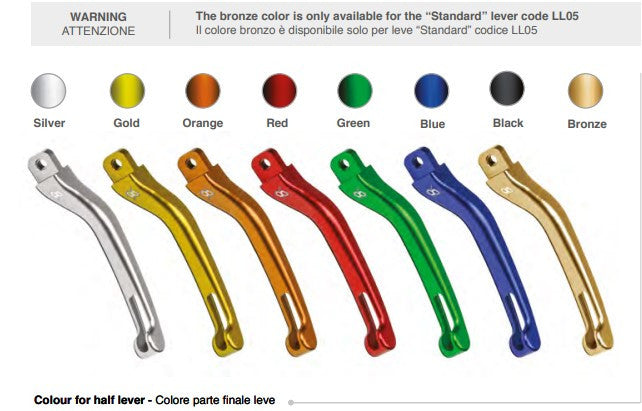 Palanca de freno ajustable Bonamici Racing Yamaha YZF-R1/M RN32, RN49 y RN65 (15-25) LB101 