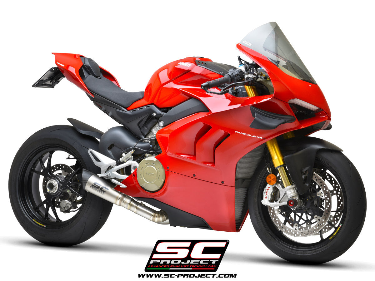 Sistema de escape SC-Project semi-completo S1 Ducati Panigale V4/S (2021) D26C-LT41T 