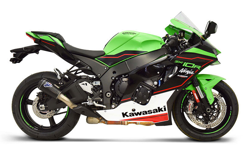 Kit de escape Termignoni Slip-On GP2R-RHT Negro Kawasaki ZX-10 R/RR (21-25) 